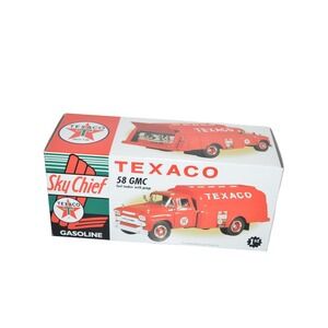 First Gear 1958 GMC Fuel Tanker Truck Texaco Sky Chief Diecast Red